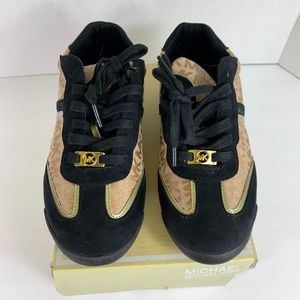 Michael Kors Big Kids Sneakers Black & Brown 5